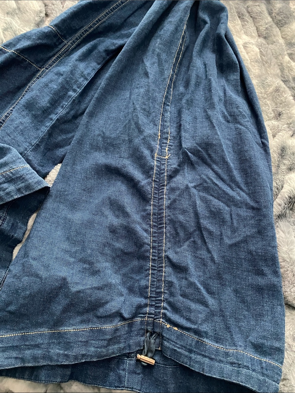NWT Anthropologie Adjustable Wide Leg Jumpsuit in Denim color. - Picture 8 of 13